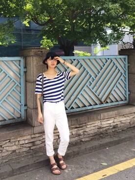 「homemade」｜김송이さん（レディース・167cm）の夏コーディネート