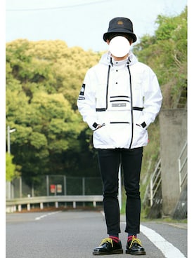 「northface」｜「アイテム（その他）」を使った、twinさん（メンズ・168cm）の春コーディネート