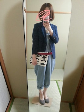 「ヒゲ」｜もこさん（レディース・147cm・20代）の秋コーディネート