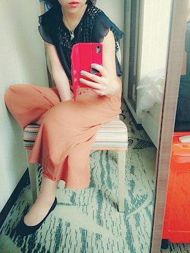 「ひとり旅」｜YUiさん（レディース・157cm）の夏コーディネート