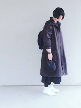 「Levi's（リーバイス）のアイテム（バックパック/リュック）」を使った、中町さん（レディース・155cm）の冬コーディネート