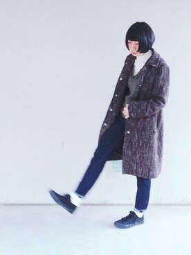 中町さん(レディース・155cm)の冬コーディネート