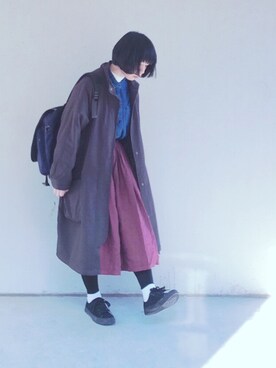 中町さん（レディース・155cm）の冬コーディネート