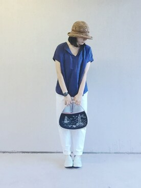 中町さん（レディース・155cm）の夏コーディネート