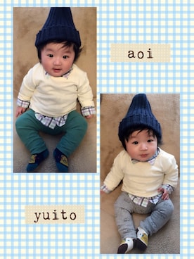 Reina☺︎.*さん（キッズ・70cm）の春コーディネート