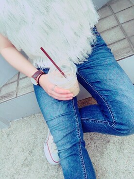 「holiday」｜「アイテム（アナログ腕時計）」を使った、yu♡さん（レディース・145cm）の春コーディネート