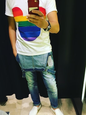 「ZARA（ザラ）のアイテム（つなぎ/オールインワン）」を使った、jimlovelifeさん（メンズ・173cm）の春コーディネート