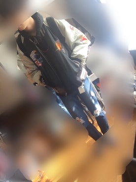 「黒髪」｜「アイテム（ブルゾン）」を使った、まさぼうさん（メンズ・180cm）の秋コーディネート