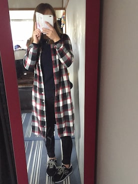 「chuxxx（チュウ）のアイテム（その他アウター）」を使った、Ｋ.Ｔさん（レディース・153cm）の秋コーディネート