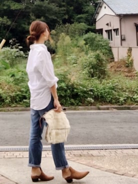 「Import & Select（インポートアンドセレクト）のアイテム（バッグ）」を使った、nico   Elinさん（レディース・162cm）の秋コーディネート