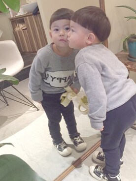 KJさん（キッズ・90cm）の冬コーディネート