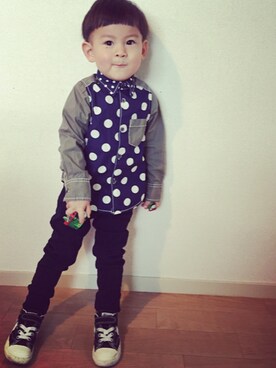 KJさん（キッズ・90cm）の冬コーディネート
