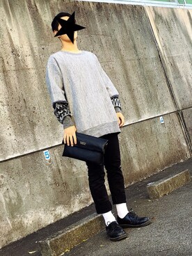 「ファセッタズム」｜「アイテム（スウェット）」を使った、しょーやさん（メンズ・168cm）の秋コーディネート