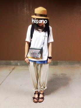 hisanoさん（レディース・159cm）の夏コーディネート