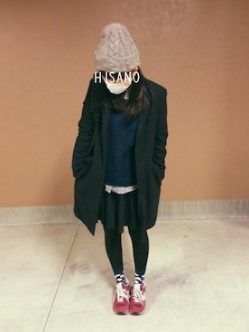 hisanoさん（レディース・159cm）の冬コーディネート