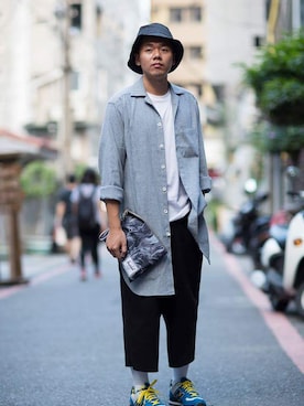 「plain-me（プレインミー）のアイテム」を使った、VitoC.さん（メンズ・171cm）の春コーディネート