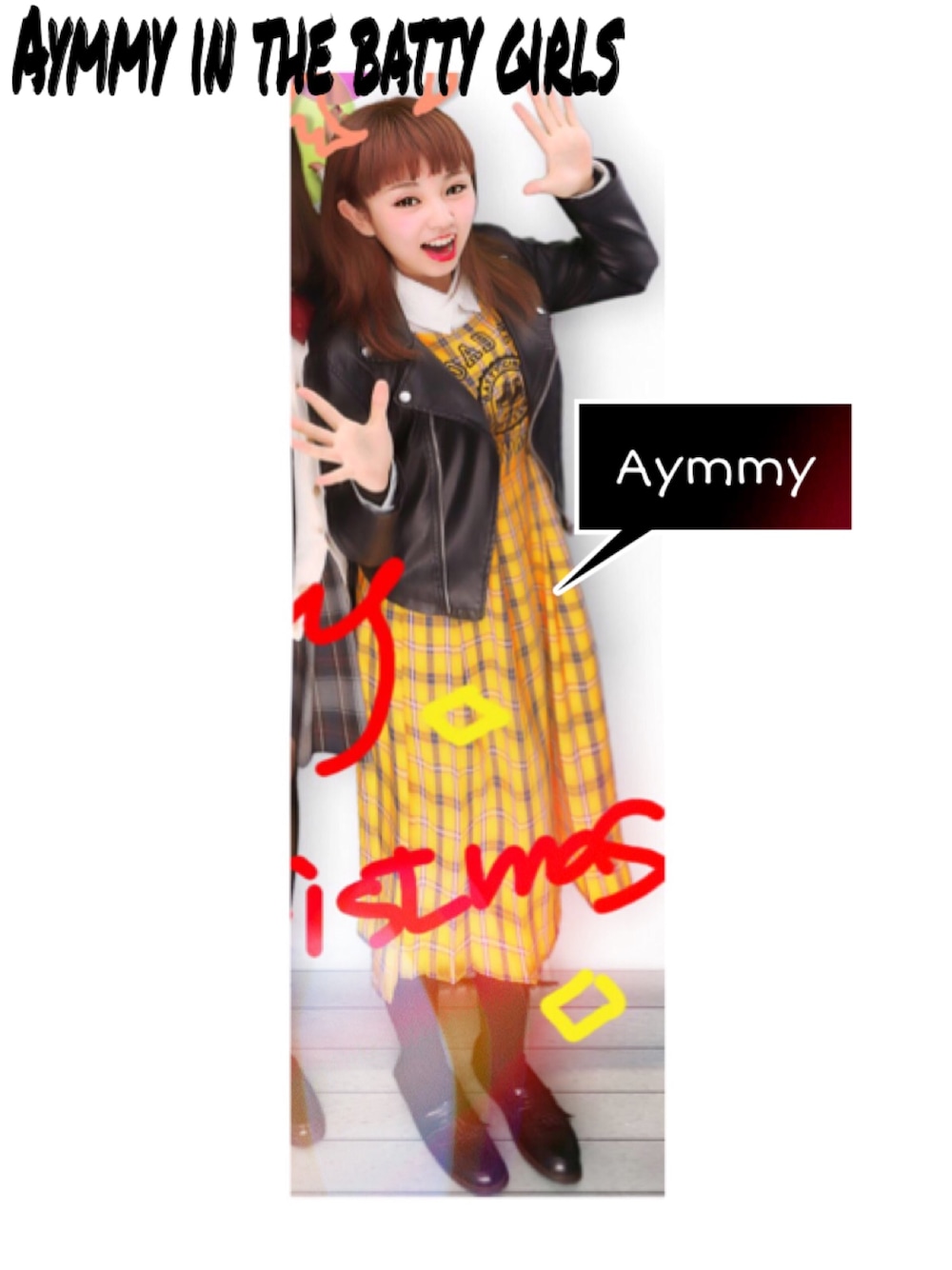 「Aymmy in the batty girls、チェックワンピース」｜「Aymmy in the batty girlsのDILIGENT GIRL 2WAY ワンピース（ワンピース、イエロー系）」を使った、るるこさん（レディース・148cm）の冬コーディネートの1枚目の写真