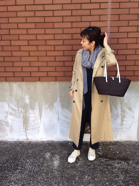 「MUUN（ムーニュ）のアイテム」を使った、shokoさん（レディース・163cm）の冬コーディネート