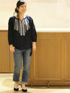 「ivory court（アイボリーコート）のアイテム」を使った、shokoさん（レディース・163cm）の春コーディネート