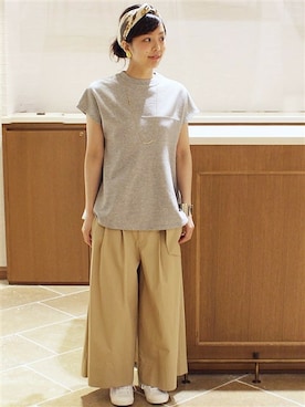 「ivory court（アイボリーコート）のアイテム」を使った、shokoさん（レディース・163cm）の春コーディネート