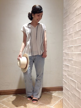 「Levi's」｜shokoさん（レディース・163cm）の夏コーディネート