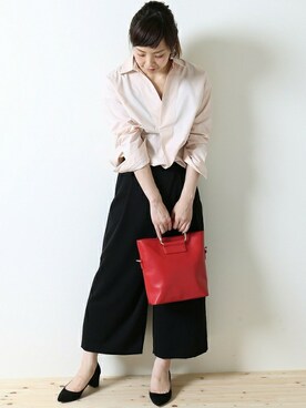 「ivory court（アイボリーコート）のアイテム（ショルダーバッグ）」を使った、shokoさん（レディース・163cm）の冬コーディネート