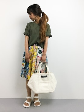 「ビックトートバック」｜naoさん（レディース・163cm）の春コーディネート