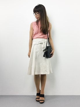 「CASPER JOHN AIVER（キャスパージョンアイバー）のアイテム（バッグ）」を使った、naoさん（レディース・163cm）の夏コーディネート