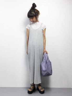 「UP START（アップスタート）のアイテム」を使った、naoさん（レディース・163cm）の夏コーディネート
