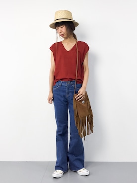 naoさん（レディース・163cm）の夏コーディネート