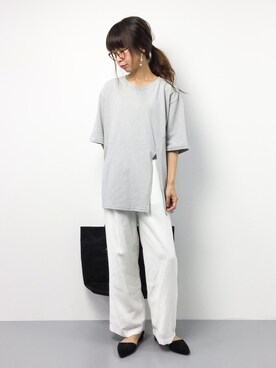 「5441 by sunduck（ゴーヨンヨンイチバイサンダック）のアイテム」を使った、naoさん（レディース・163cm）の夏コーディネート