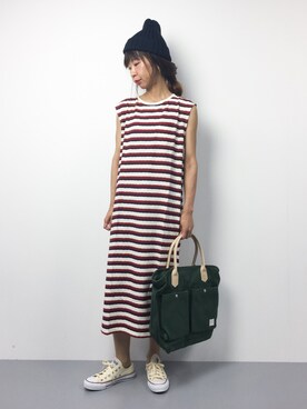 「SUNDUCK（サンダック）のアイテム」を使った、naoさん（レディース・163cm）の夏コーディネート