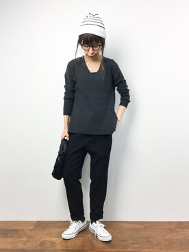 naoさん（レディース・163cm）の秋コーディネート