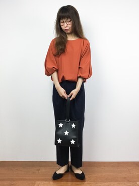 「バルーンスリーブ」｜naoさん（レディース・163cm）の秋コーディネート