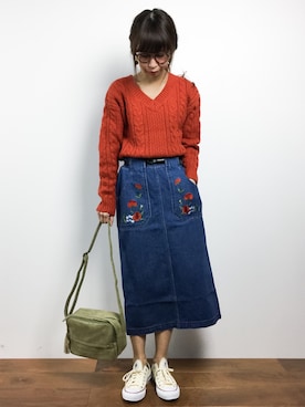 「U.Q（ユウキュウ）のアイテム」を使った、naoさん（レディース・163cm）の秋コーディネート