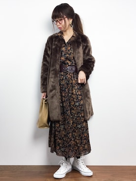 「フォークロア」｜「アイテム（ジャケット/アウター）」を使った、naoさん（レディース・163cm）の秋コーディネート