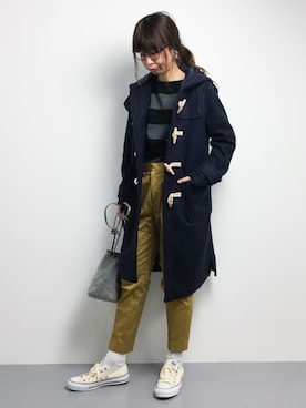「note et silence （ノートエシロンス）のアイテム（チノパンツ）」を使った、naoさん（レディース・163cm）の秋コーディネート