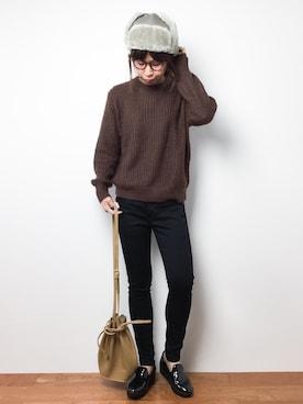 「Scye（サイ）のアイテム（パンツ）」を使った、naoさん（レディース・163cm）の秋コーディネート