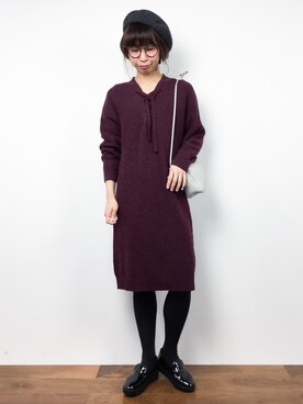 naoさん（レディース・163cm）の冬コーディネート