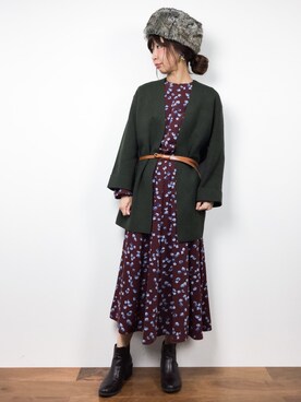 naoさん（レディース・163cm）の冬コーディネート