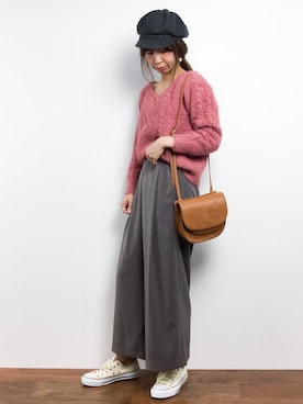 naoさん（レディース・163cm）の冬コーディネート