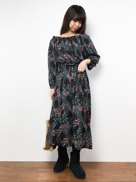 naoさん（レディース・163cm）の冬コーディネート