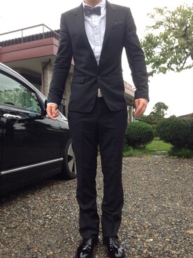「N.HOOLYWOOD」｜「アイテム（セットアップ）」を使った、ゆうすけさん（メンズ・176cm）の春コーディネート