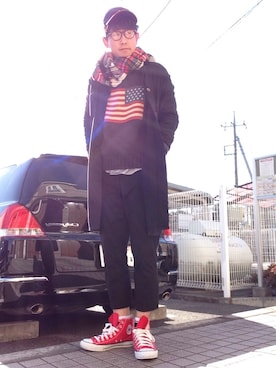 「アイテム（その他アウター）」を使った、ゆうすけさん（メンズ・176cm・20代）の冬コーディネート