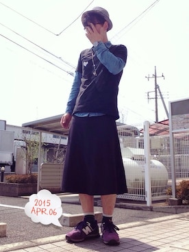 ソックス 靴下を使った 男のスカートstyle の人気ファッションコーディネート Wear