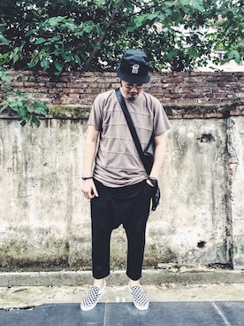 「Patta（パタ）のアイテム」を使った、LEXさん（メンズ・185cm）の夏コーディネート