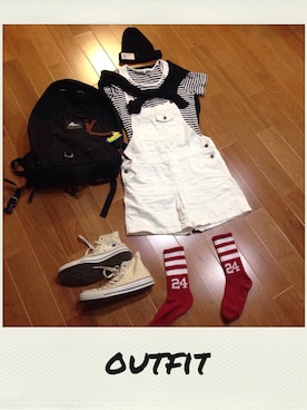 「グレゴリー」｜「アイテム（オールインワン・サロペット）」を使った、みーたんさん（レディース・163cm）の秋コーディネート