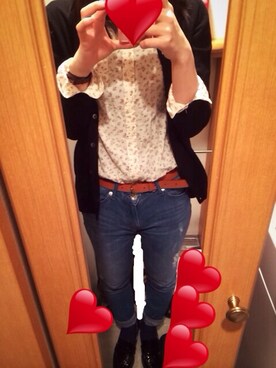 「＃デニム」｜「アイテム（その他シューズ）」を使った、minさん（レディース・156cm）の春コーディネート