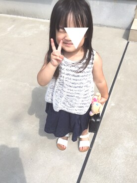 sanaさん(キッズ・90cm)の夏コーディネート