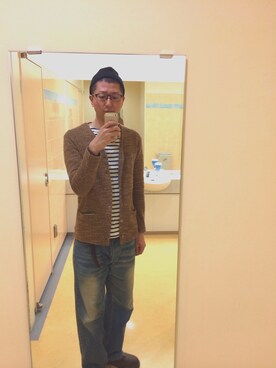 「ビジネススタイル」｜「アイテム（ニットキャップ/ビーニー）」を使った、tsutsu.さん（メンズ・187cm）の春コーディネート